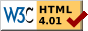 W3C Validator HTML 4.01